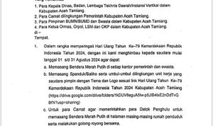 Himbauan Bupati Asra